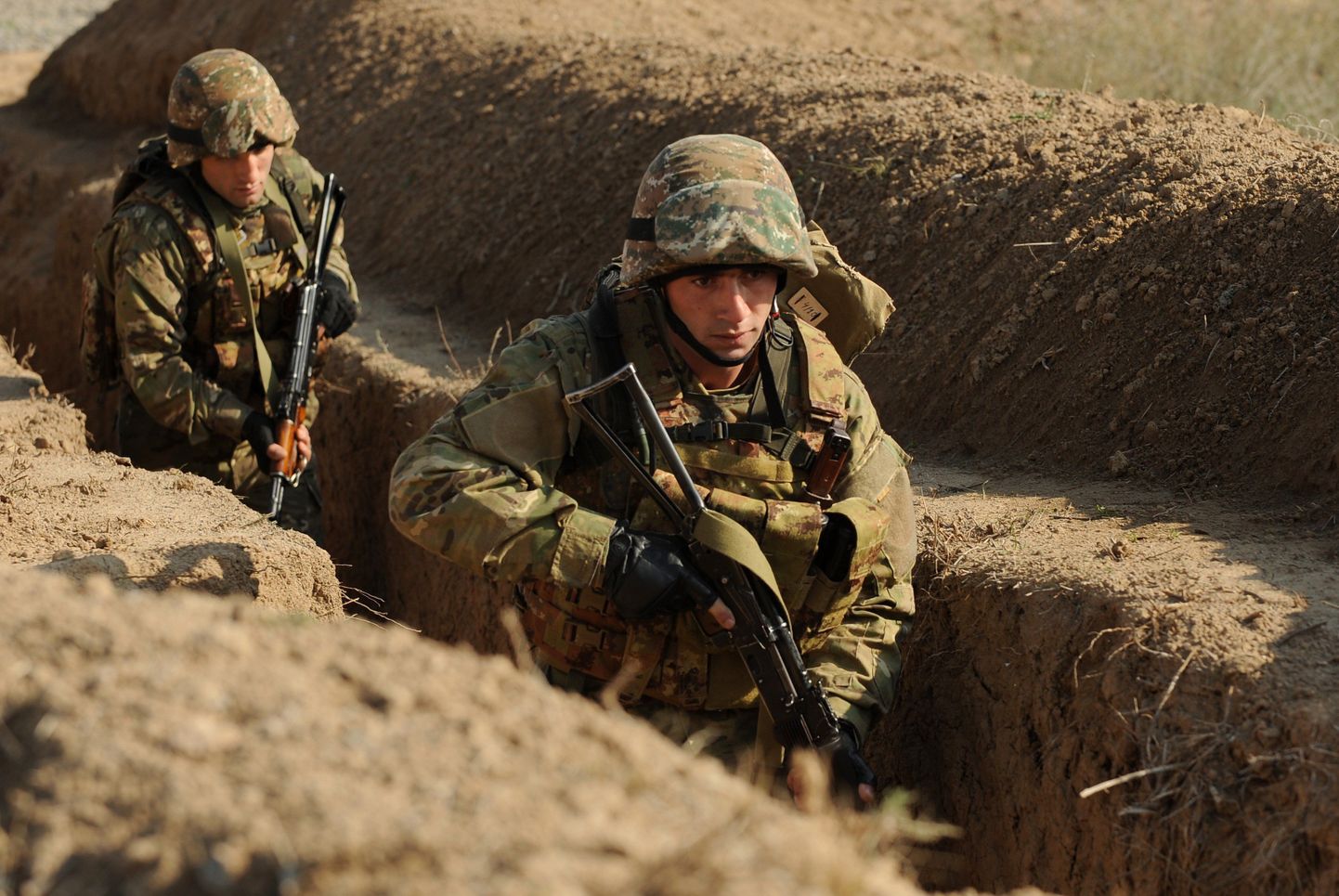 Солдаты в Нагорном Карабахе.