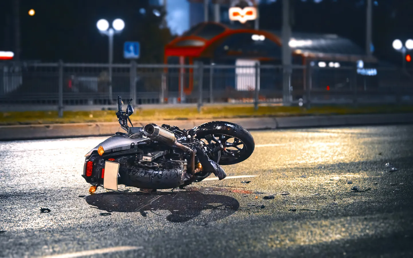 Авария мотоцикла