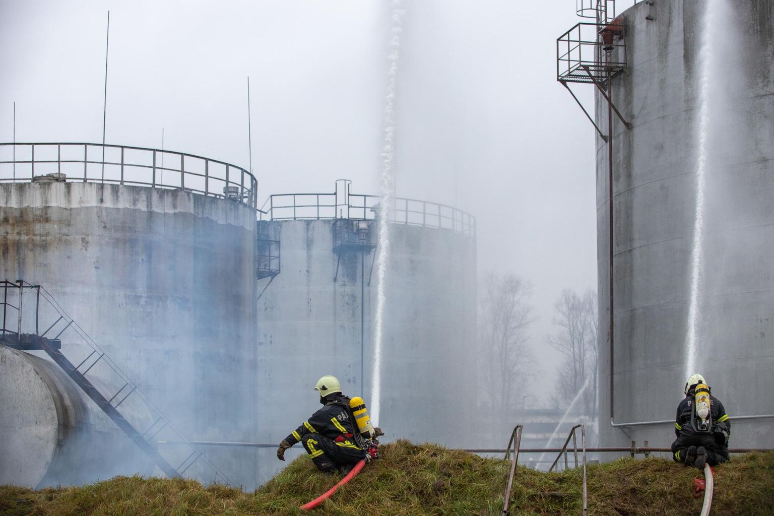 Tuletõrjeõppus Viljandi naftabaasis 16. novembril