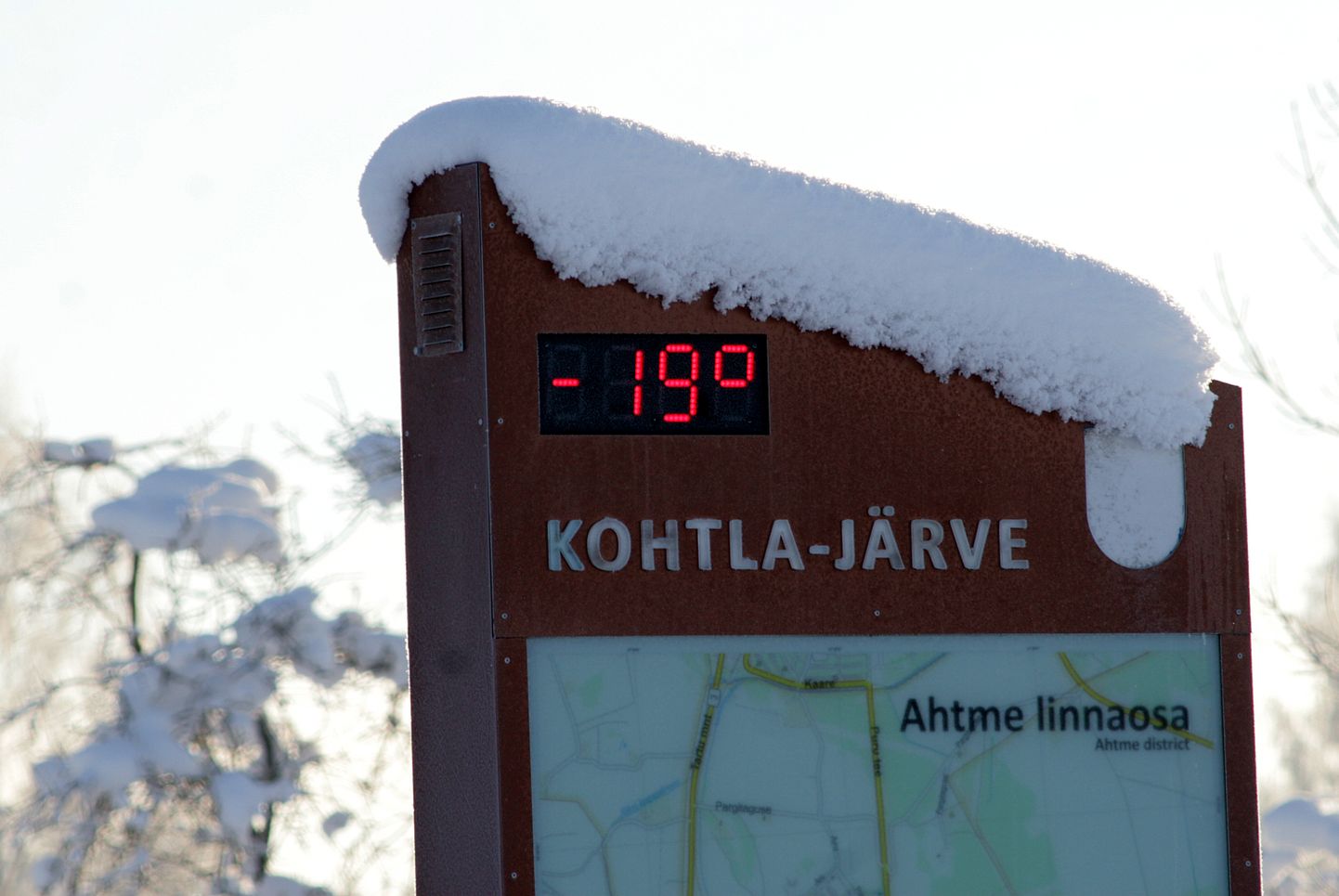 Teisipäeva keskpäeval ulatus temperatuur Jõhvi ja Kohtla-Järve kandis ligemale -19 kraadini.