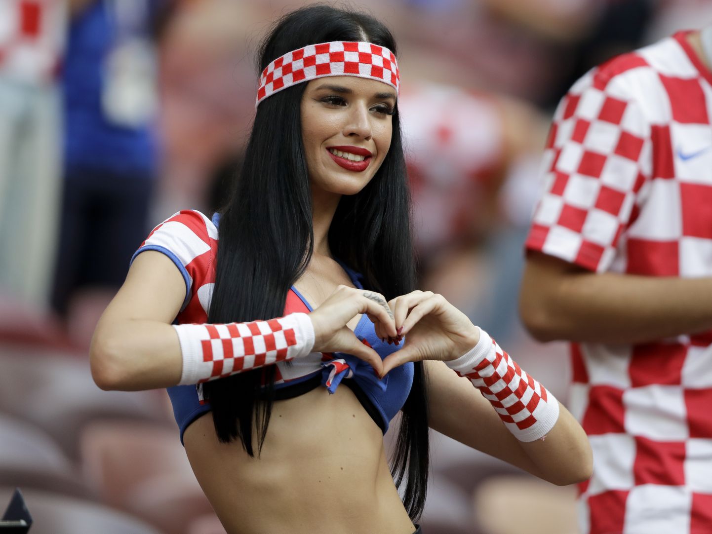 Болельщица сборной Хорватии на ЧМ-2018