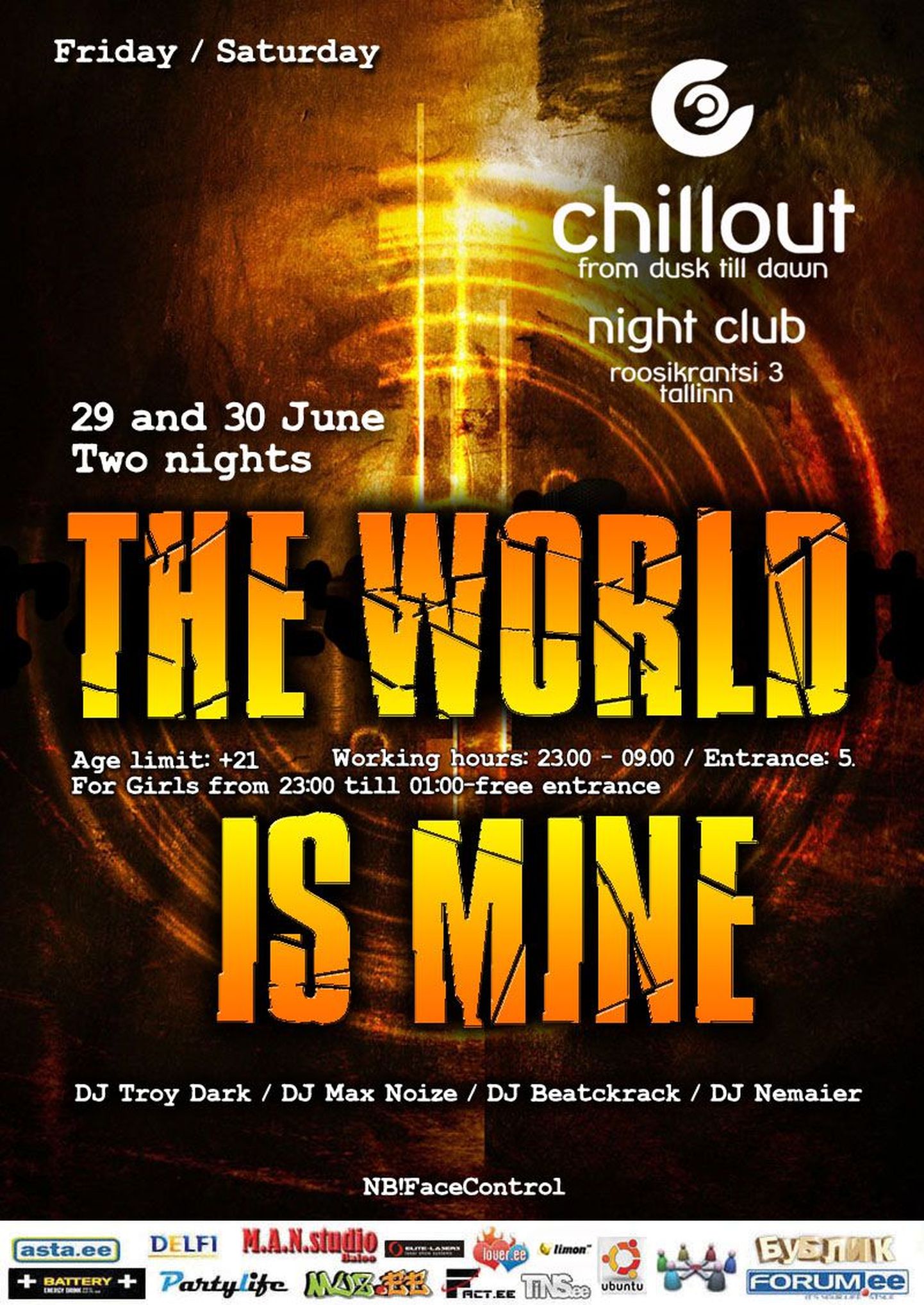 The World Is Mine в клубе Chill Out.