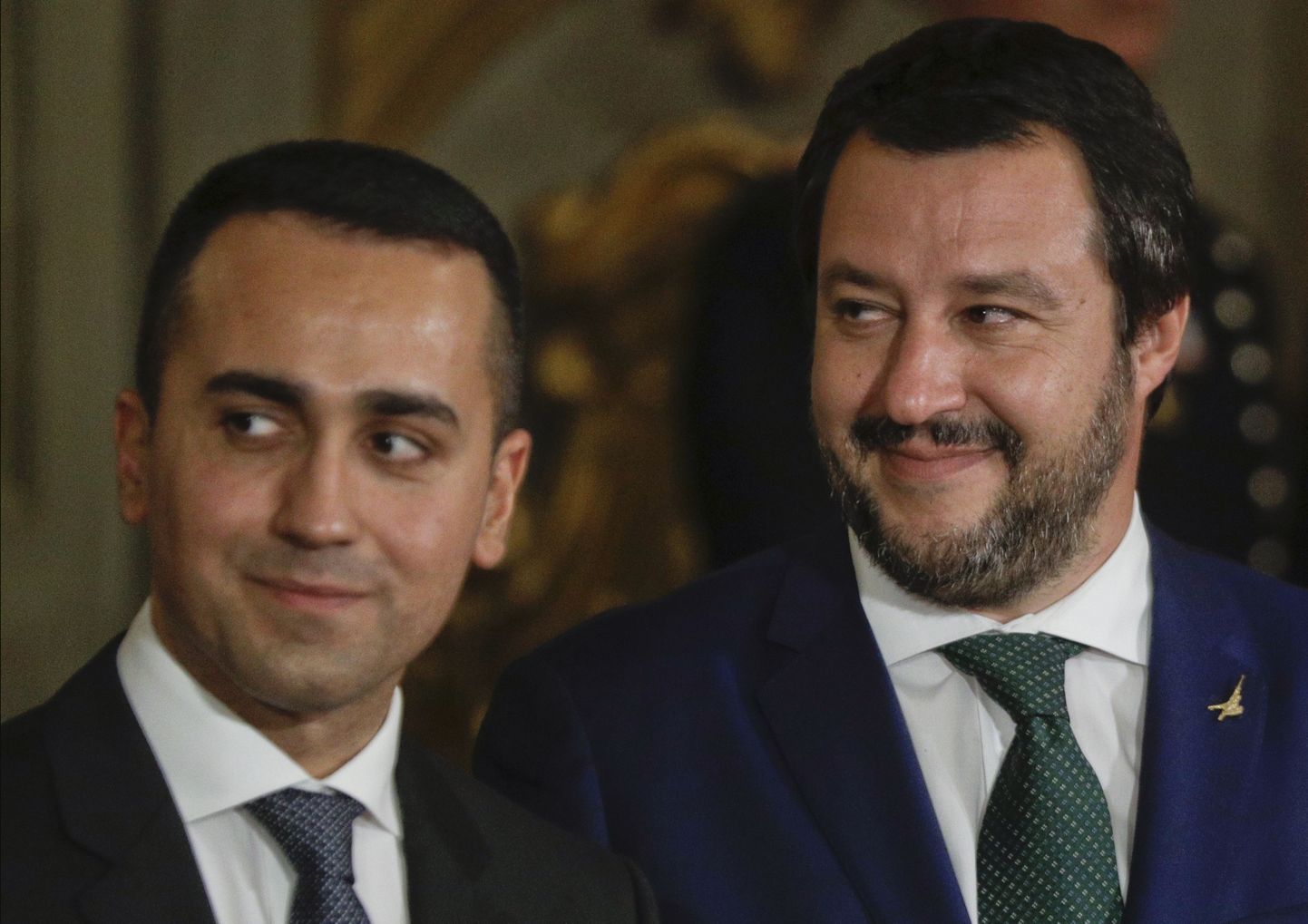 Luigi Di Maio (vasakul) ja Matteo Salvini.