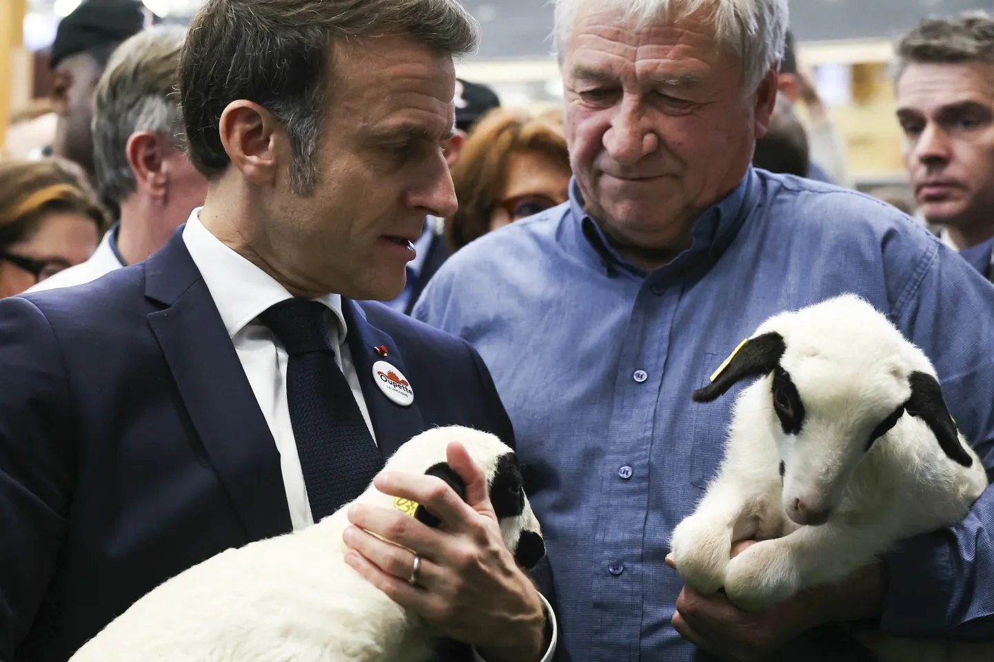 Prantsuse president Emmanuel Macron lambaga. 22. veebruar 2025.
