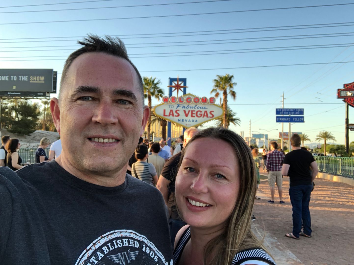 Мадис Бирнбаум со своей женой Гайди в Лас-Вегасе.