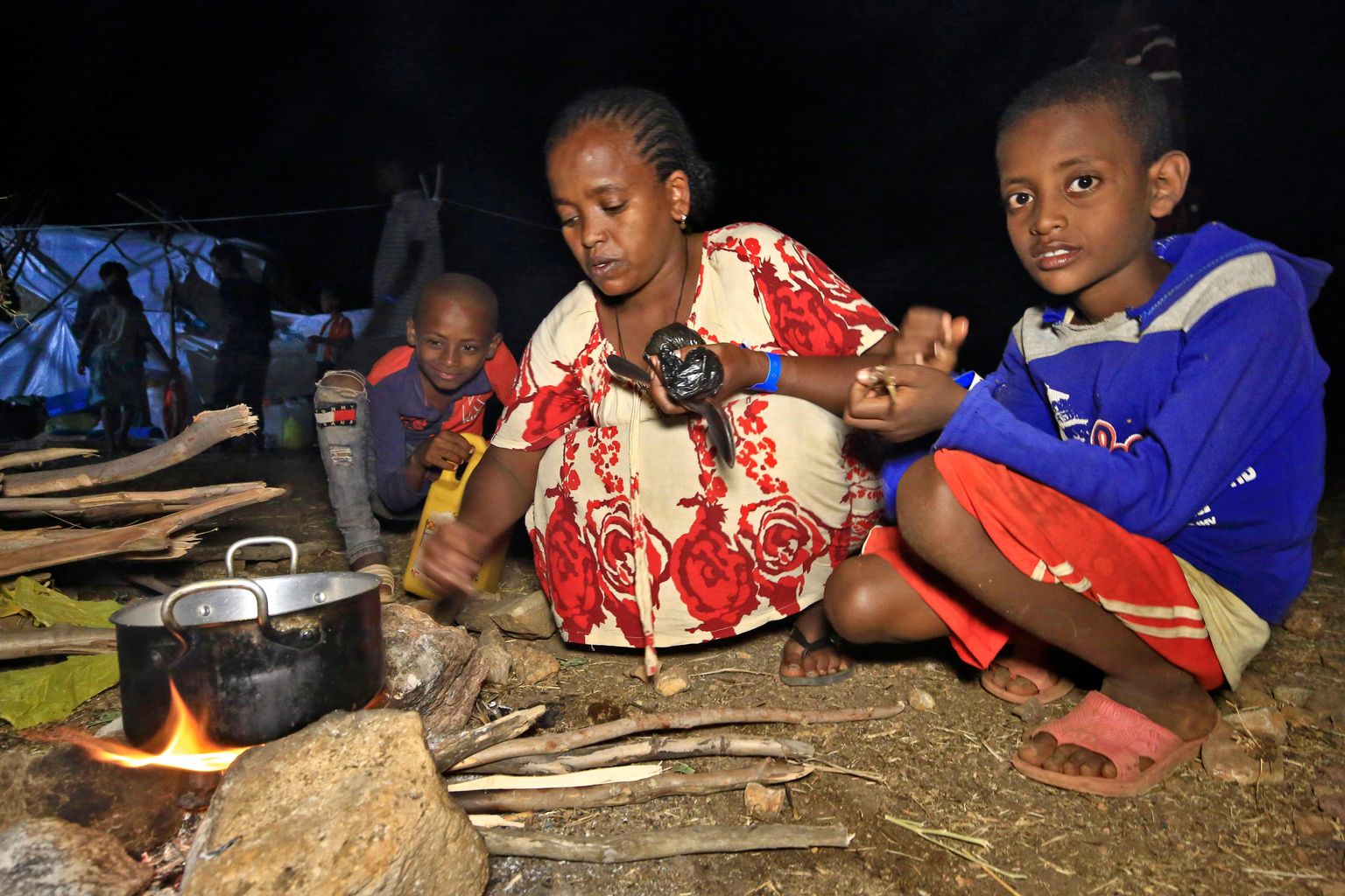 Etioopia põgenikud Sudaanis Gedarefi provintsis 19. november 2020.