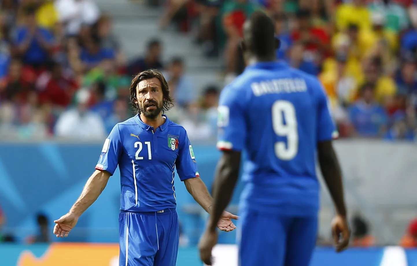 Andrea Pirlo ja Mario Balotelli a