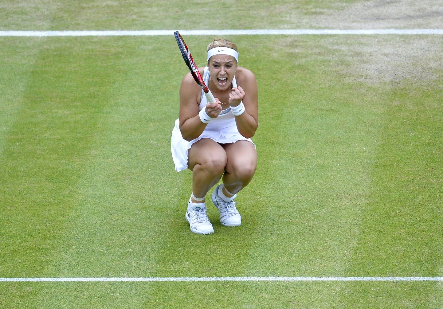 Sabine Lisicki Wimbledoni muruväljakul.
