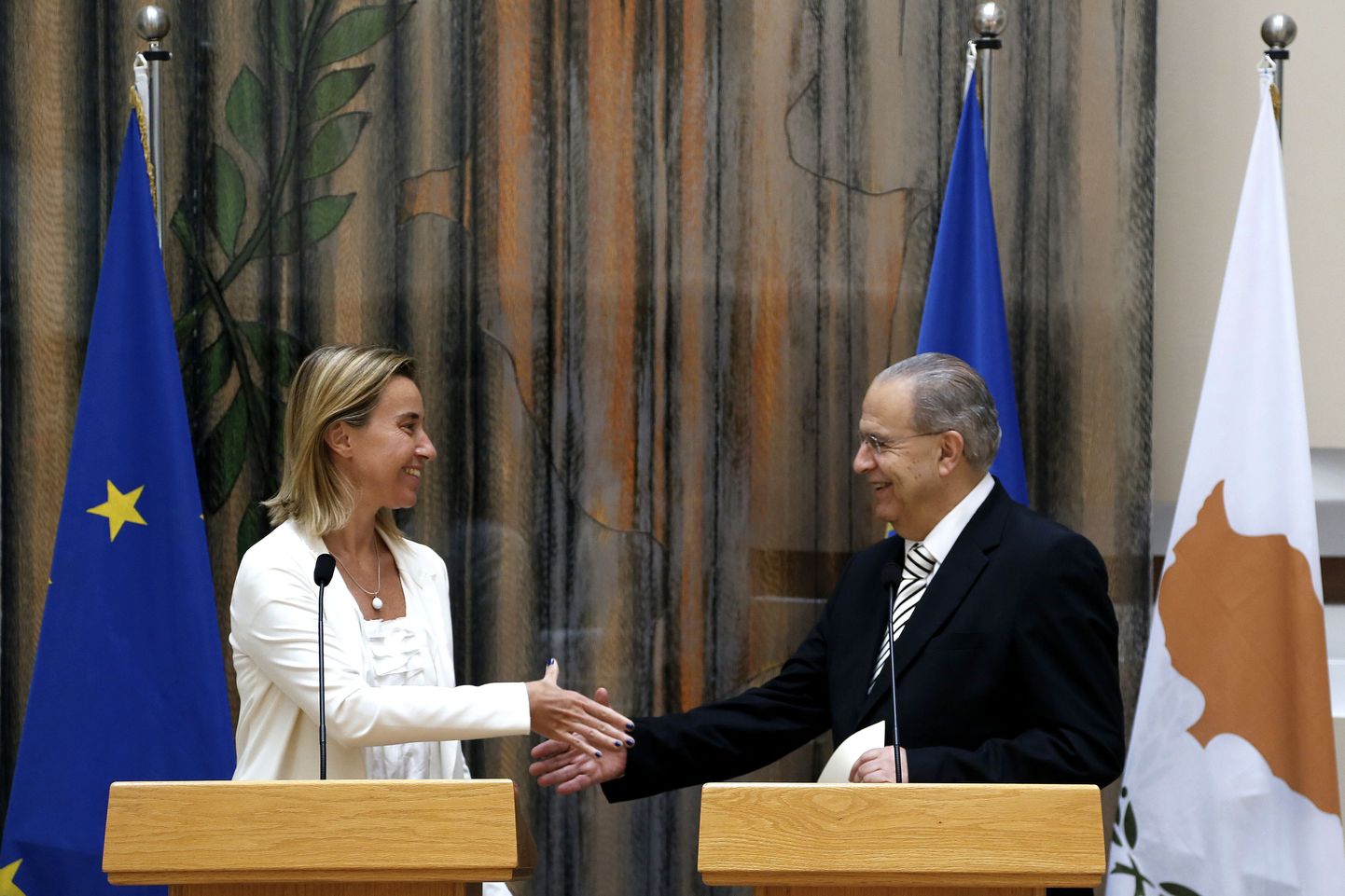 Federica Mogherini ja Küprose välisminister Ioannis Kasoulides.