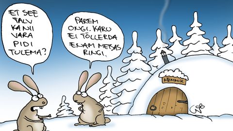 Urmas Nemvalts ⟩ Päeva karikatuur: et see talv ka nii vara pidi tulema