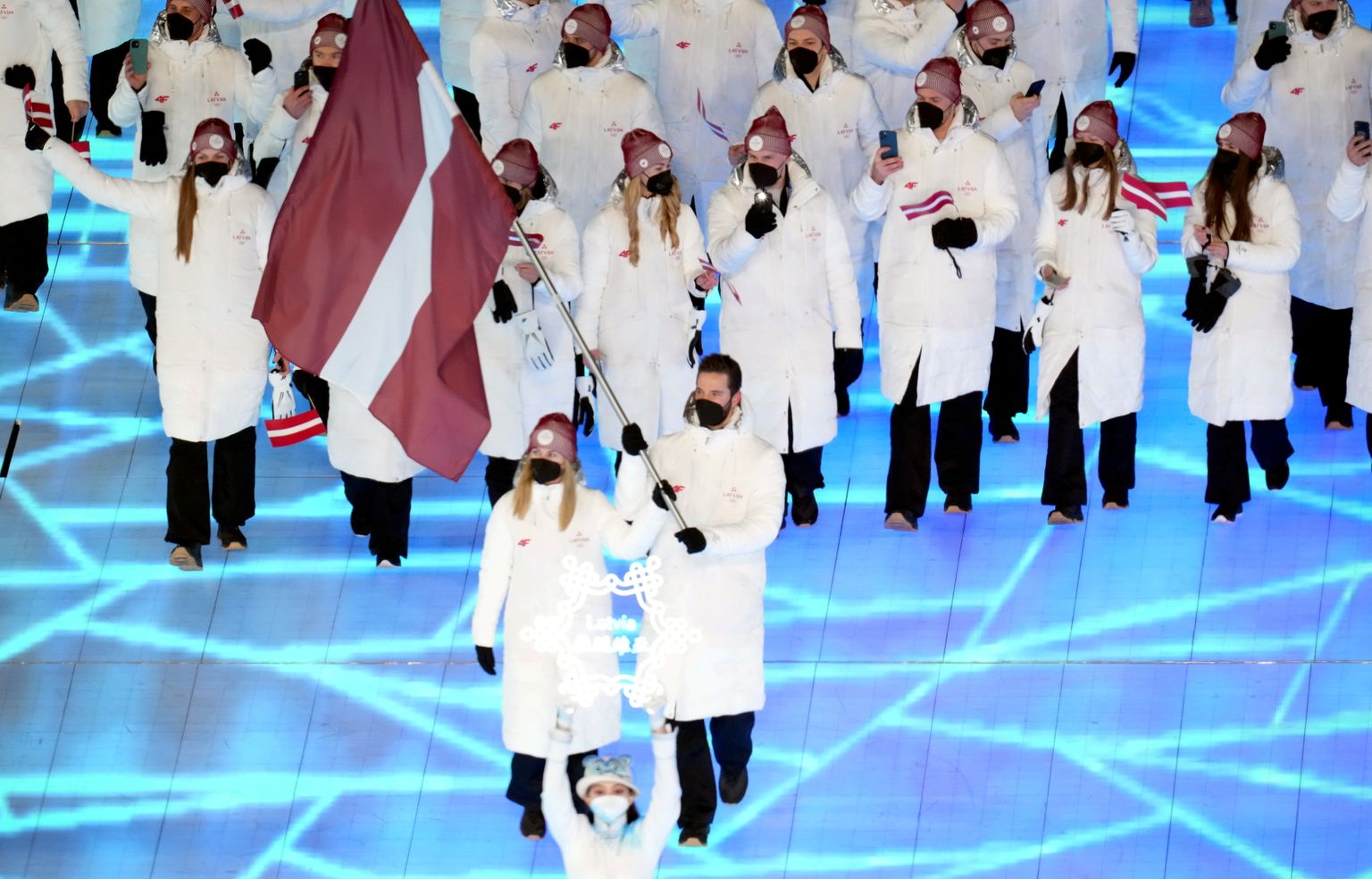 Latvijas delegācija piedalās 2022.gada Olimpisko spēļu atklāšanas ceremonijā 