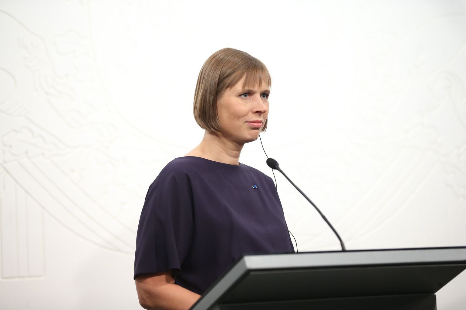 President Kersti Kaljulaid .