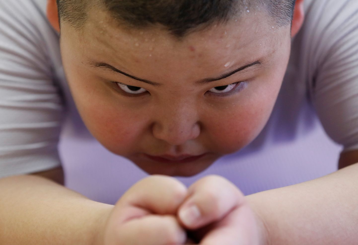 10 gadus vecais sumo cīkstonis Kjuta Kumagai.