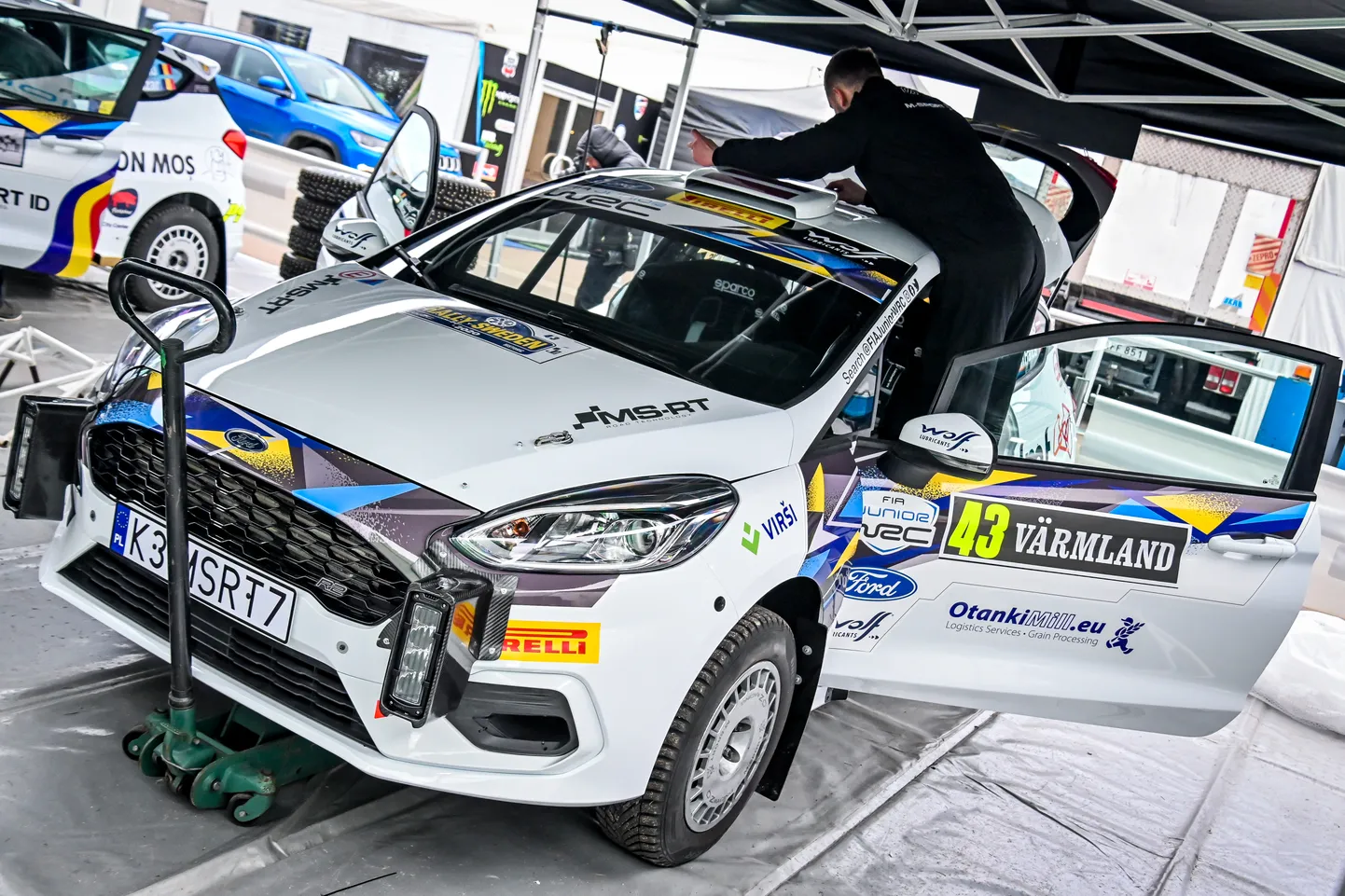 Mārtiņa Seska Junior WRC rallija auto
