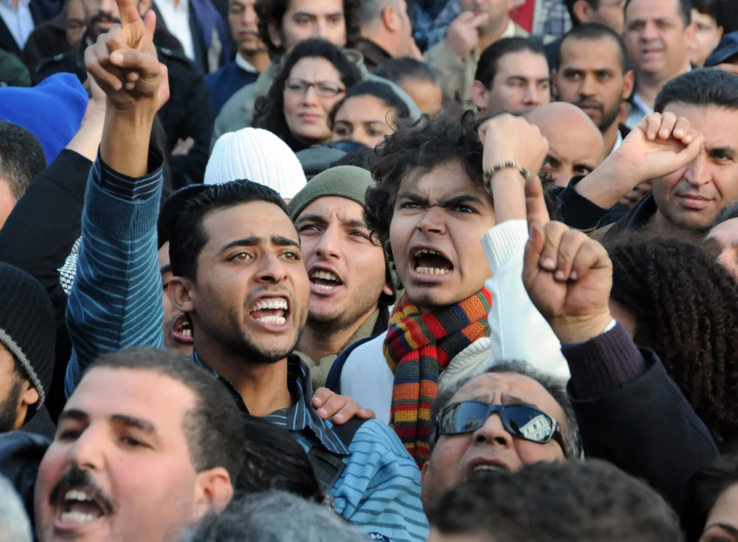 Meeleavaldus Tuneesia pealinnas Tunises.