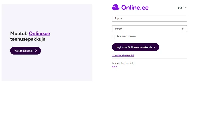Online.ee veebikeskkond oli seni kasutajaile tasuta, kuid uue omanikuga muutus süsteem ka tasuliseks.