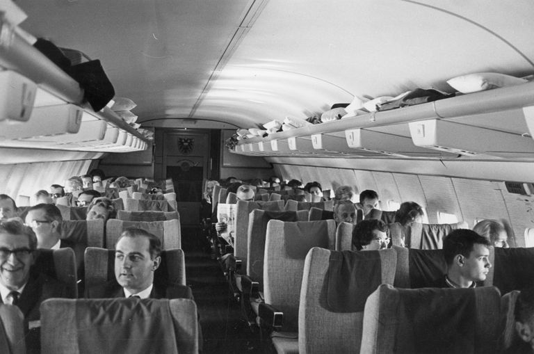 Lufthansa Boeing 727 sisevaade, 1960. aastate lõpp