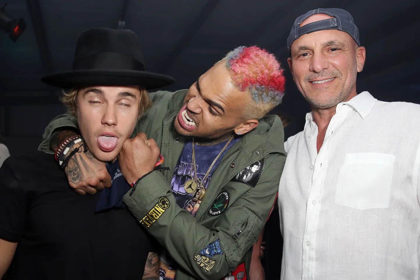 Justin Bieber, Chris Brown, Marc Luzzatto