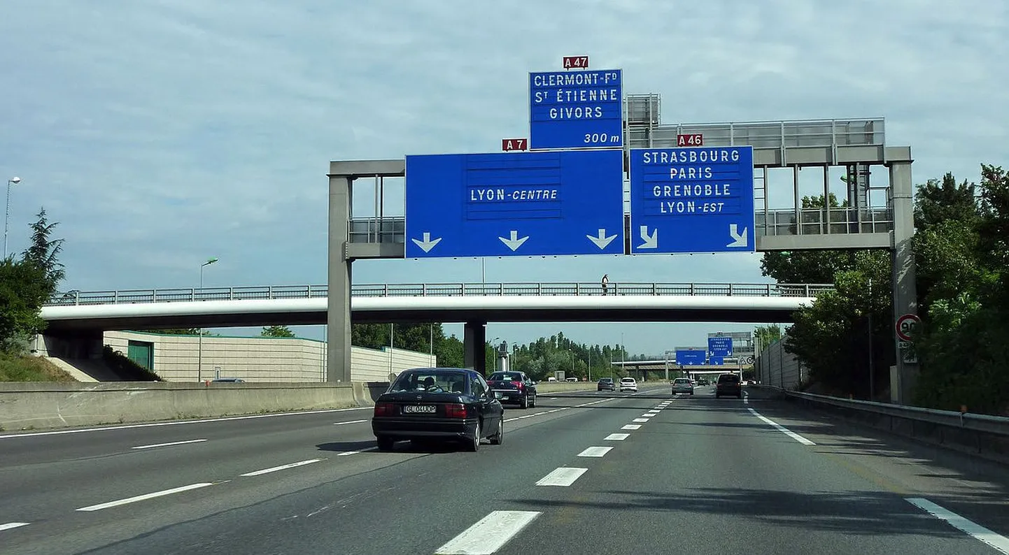 Autoroute du Soleil üks lõikudest
