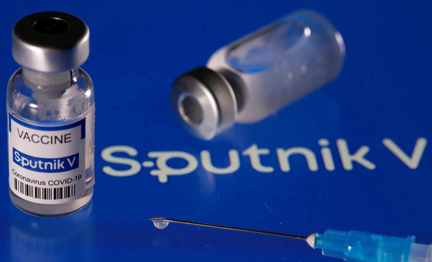 Sputnik V koroonavaktsiini illustreeriv pilt.