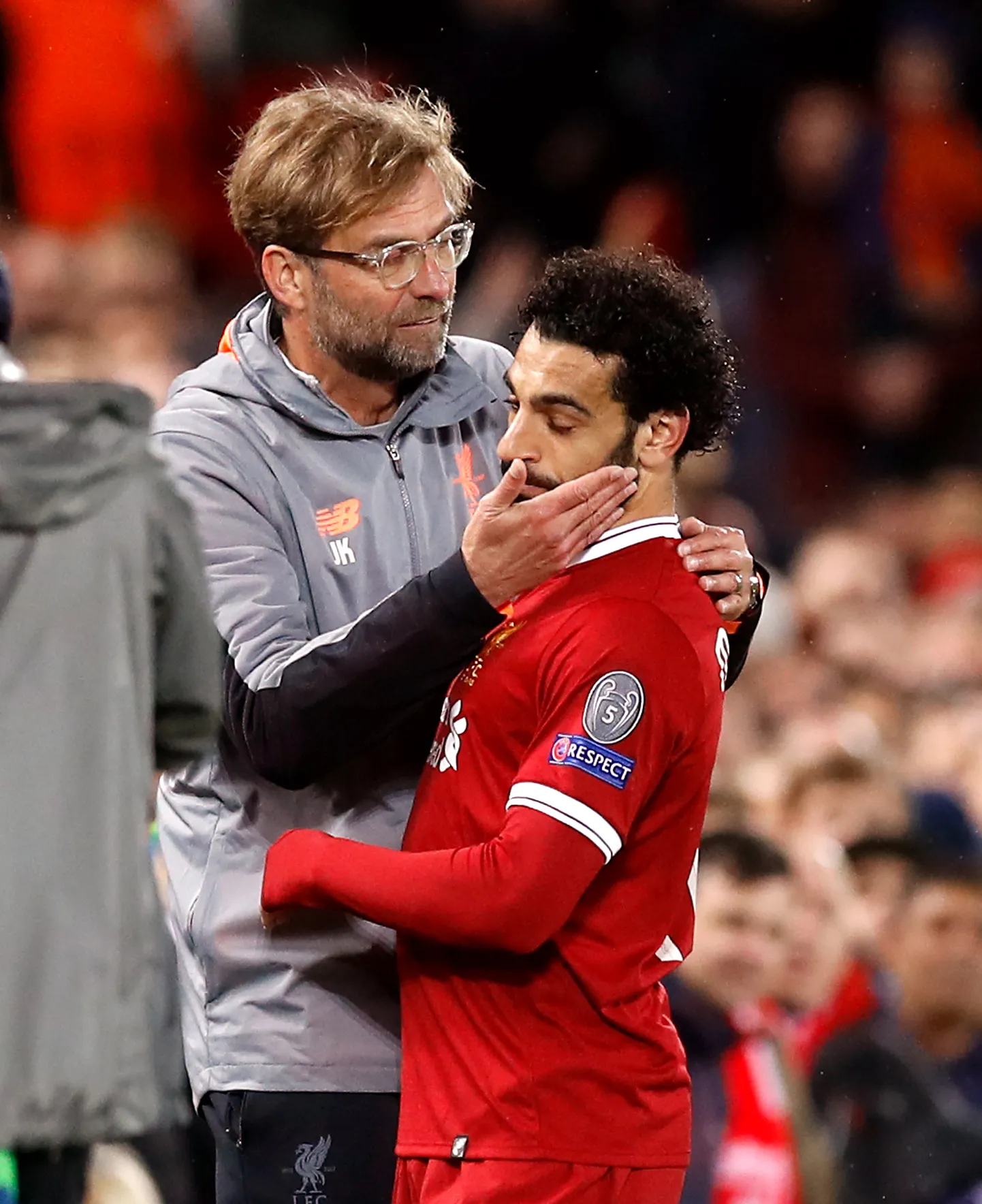 Jürgen Klopp ja Mohamed Salah.