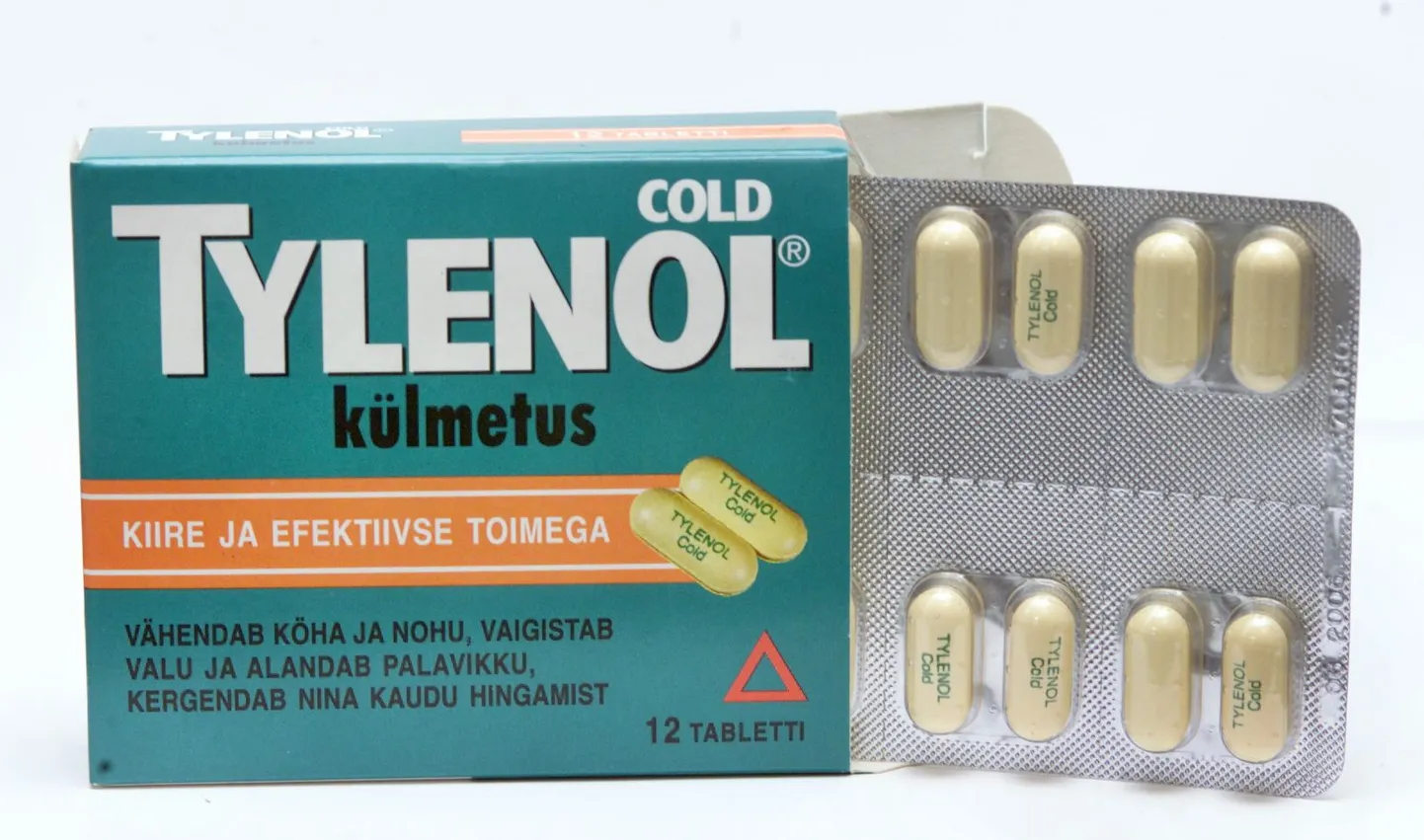 Tylenol on ka Eestis laialt kasutusel