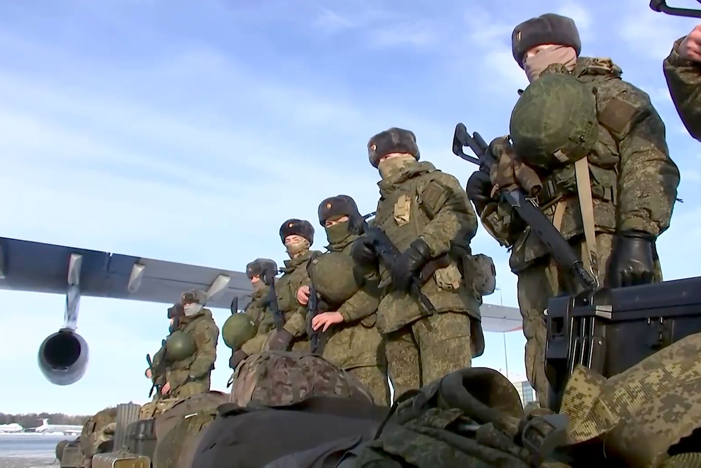 Venemaa sõjaväelased Kasahstanis.