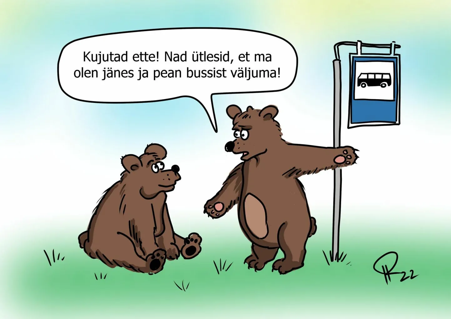 Karud hakkavad bussiga sõitma.