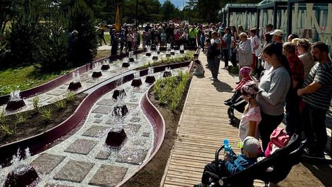 В парке Мянни в Мустамяэ открылся новый фонтан