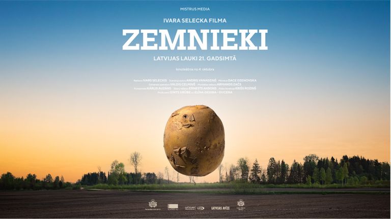 Dokumentālās filmas "Zemnieki" publicitātes plakāts