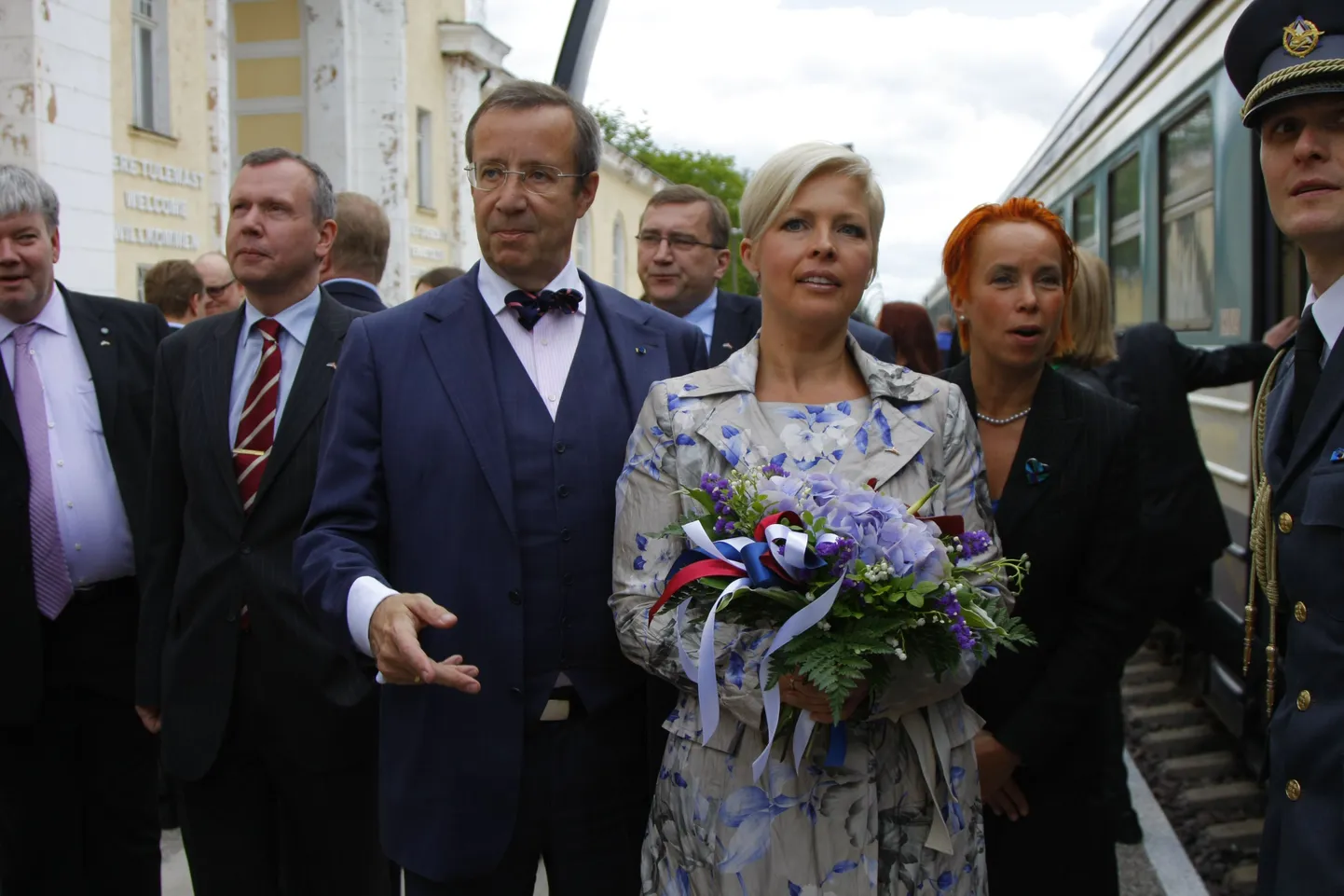 Vabariigi president Toomas Hendrik Ilves ja proua Evelin Ilves