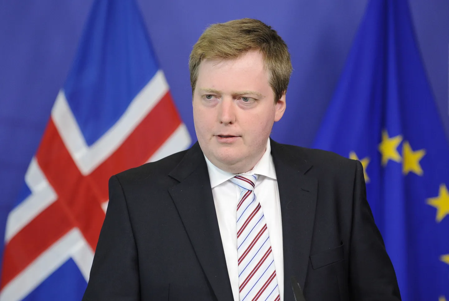 Премьер-министр Исландии Сигмюндюр Гюннлейгссон.