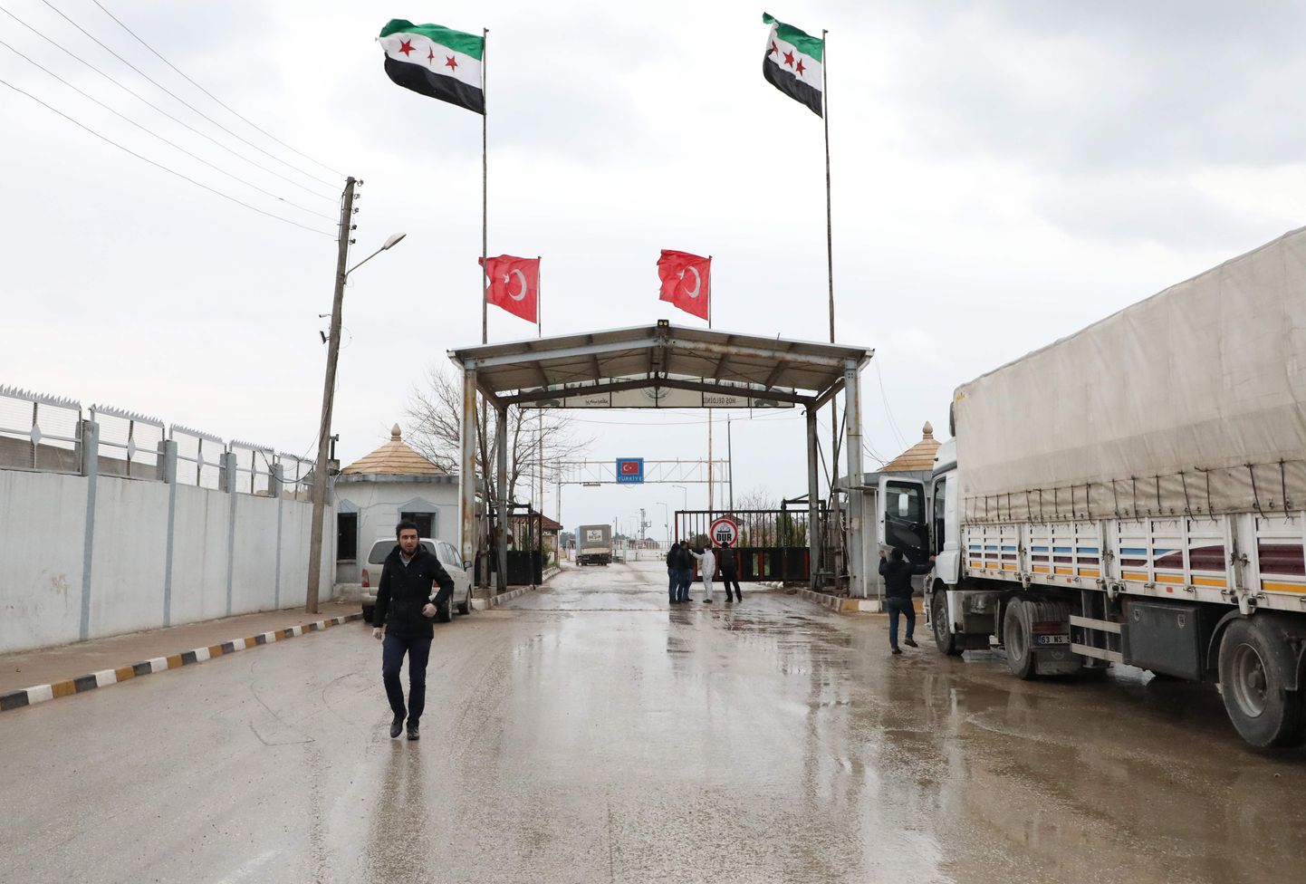 Türgi ja Süüria Bab al-Salama piiripunktis.