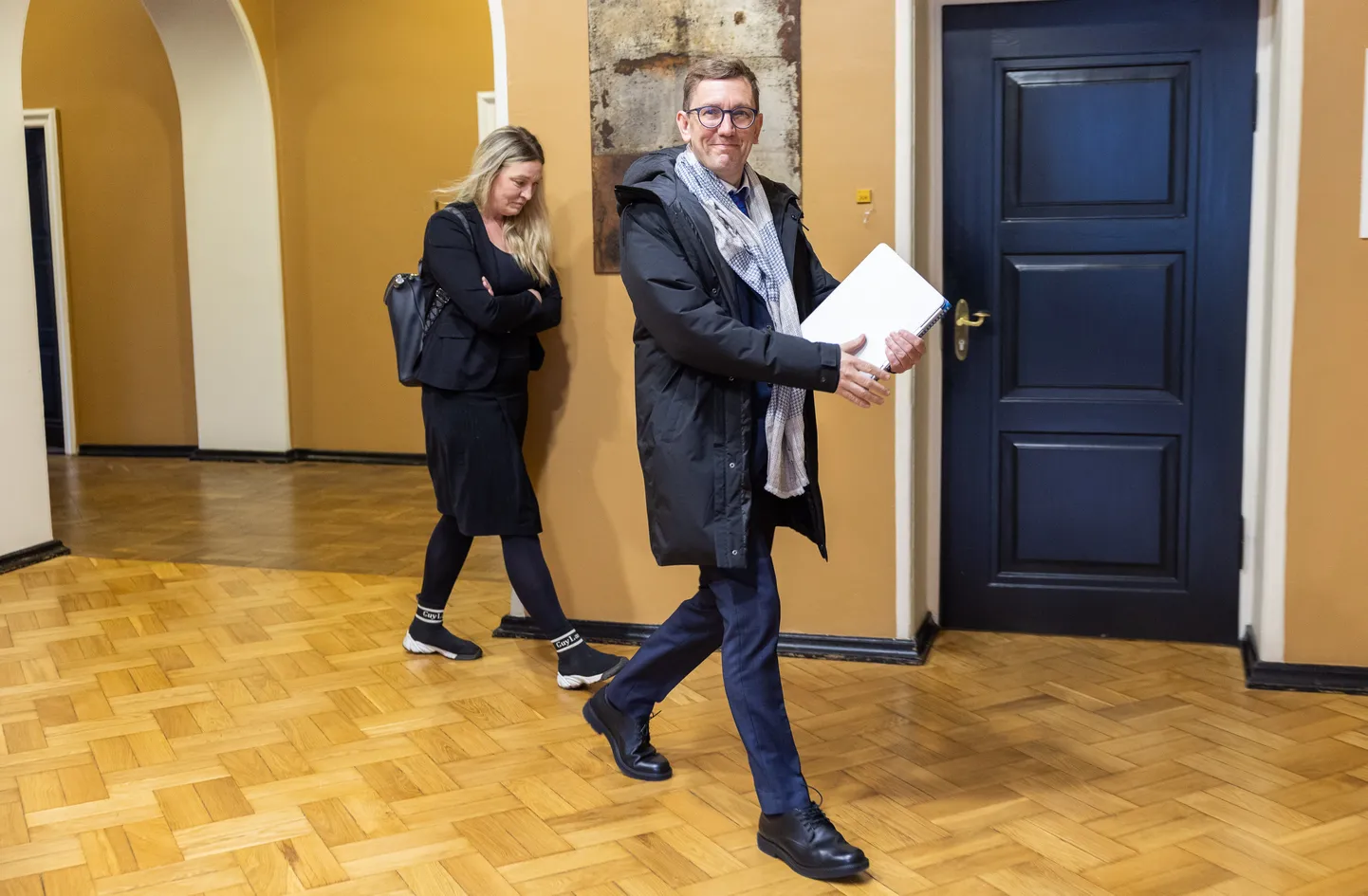 Peaminister Kristen Michal esmaspäeval riigikogus.