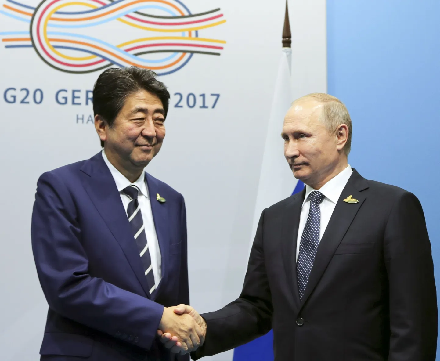Shinzo Abe ja Vladimir Putin.