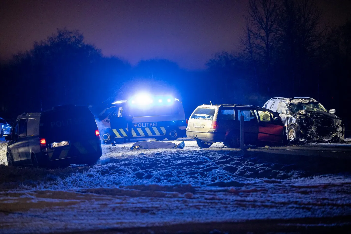 Möödunud aasta detsembris Harjumaal surmaga lõppenud liiklusõnnetus. Kokku hukkus liikluses eelmisel aastal 69 inimest.