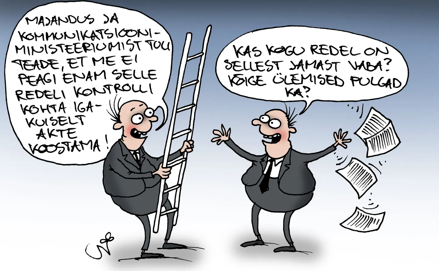 Urmas Nemvalts joonistab.