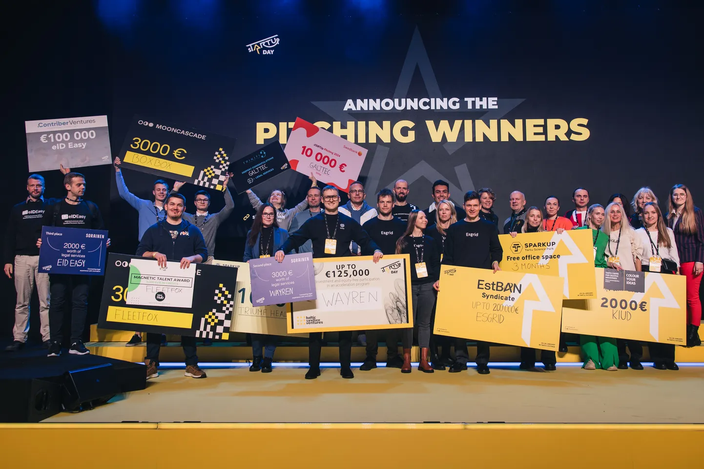 Startup Pitching 2024 konkursi võitjad.