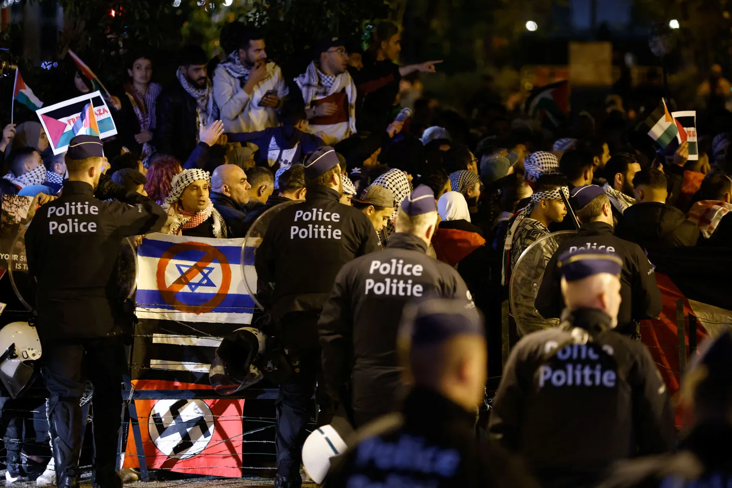 Palestiina-meelne protest Brüsselis. 26. oktoober 2023.