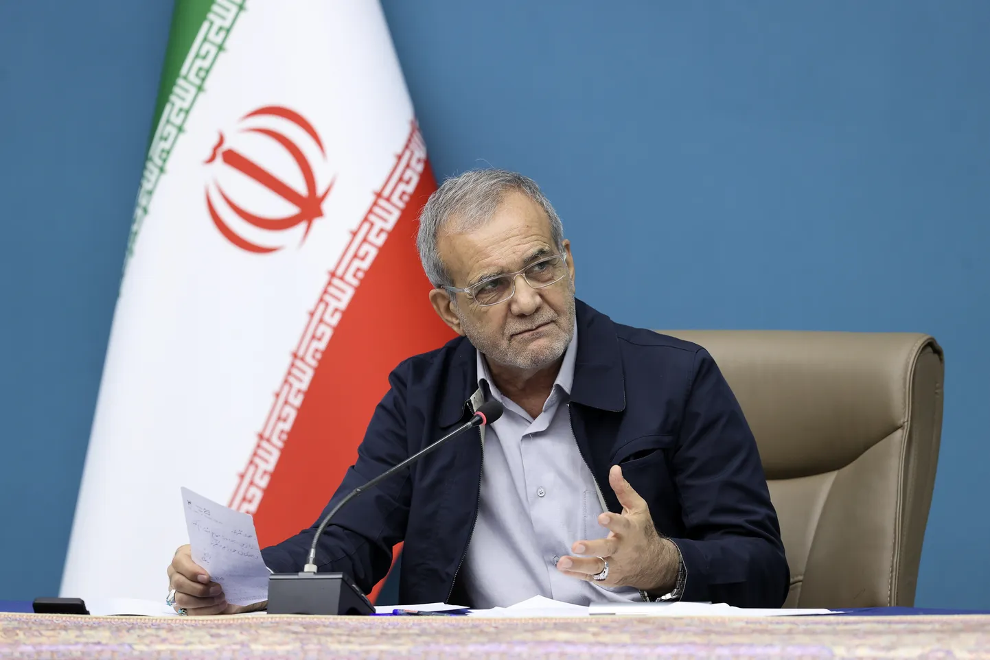 Iraani president Masoud Pezeshkian.
