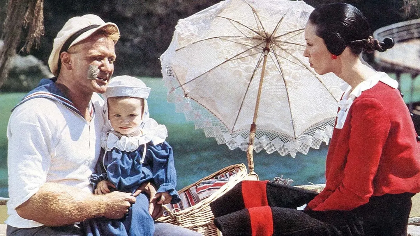 «Popeye»​ peaosas oli Robin Williams, kelle jaoks oli see esimene filmiroll pärast seda, kui ta oli saanud kuulsaks telesarjades.