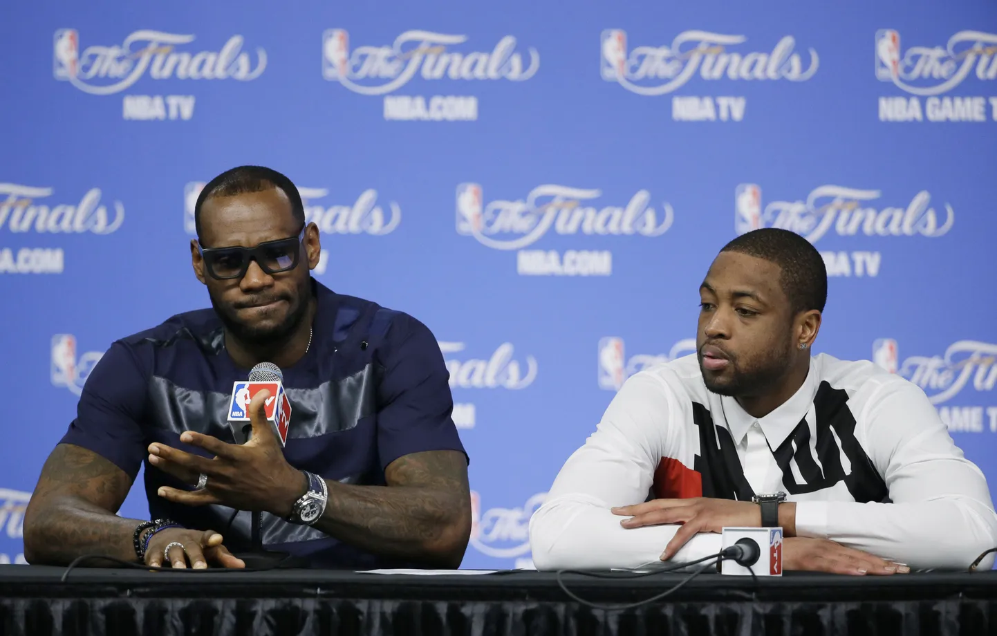 LeBron James ja Dwyane Wade.