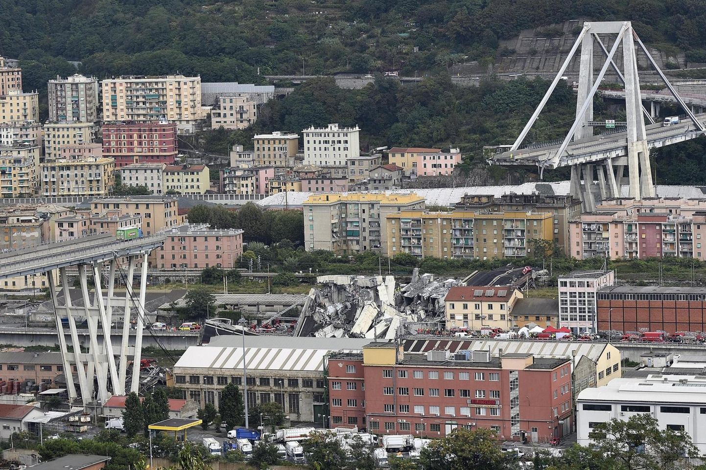 Genova kesklinnast läänes asunud Morandi sillal kulgenud A10 maantee oli pidevalt tiheda liiklusega.