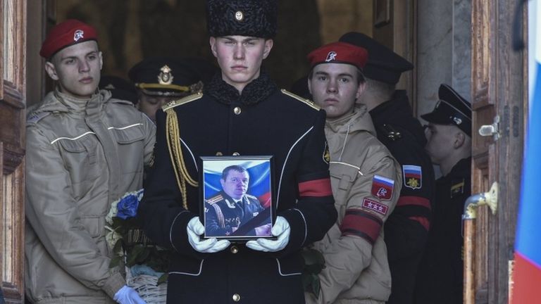 Похороны замкомандующего Черноморским флотом ВМФ РФ Андрея Палия.