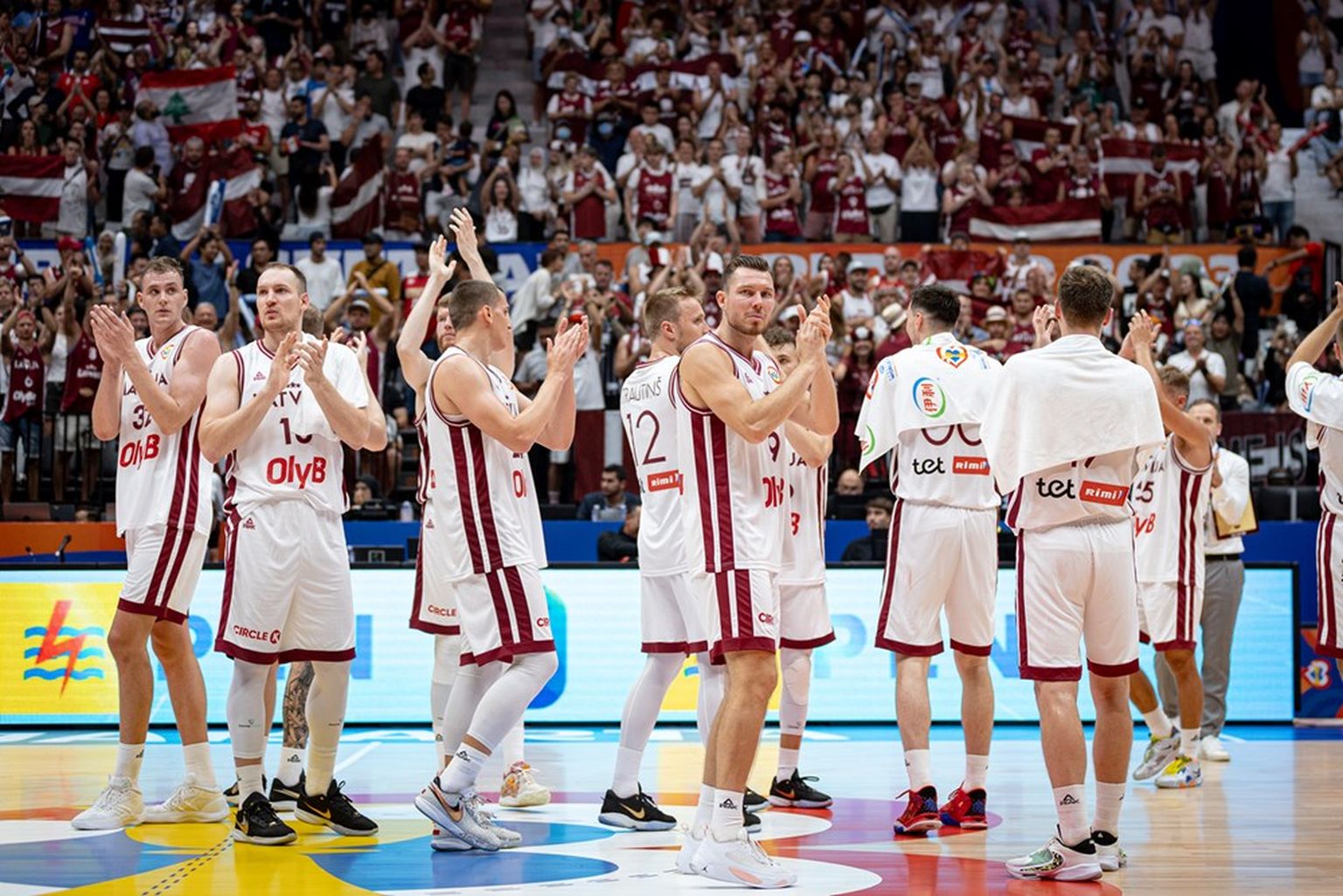 Баскетболисты сборной Латвии