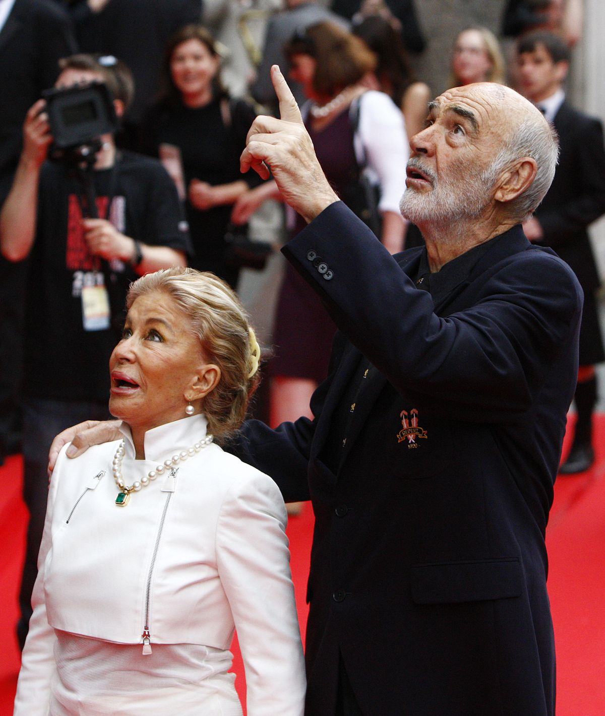 Sean Connery ja ta naine Micheline Roquebrune 2010 Edinburghi teatrifestivalil