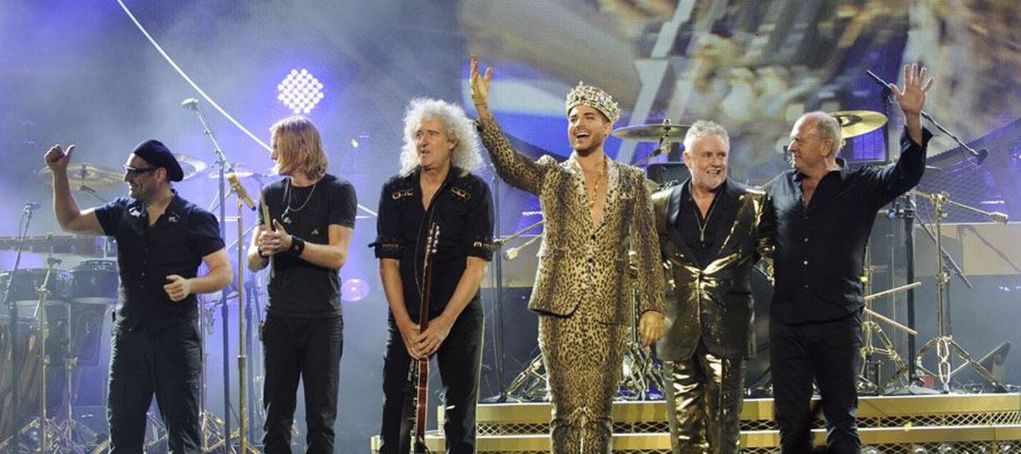 Rokkbänd Queen ja Adam Lambert