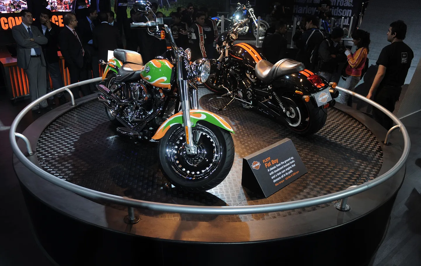 Harley-Davidsoni mootorrattad messil Indias.