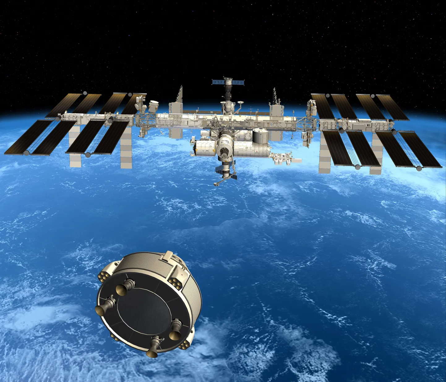 Boeing CST-100 kosmoselaeva projektsioon