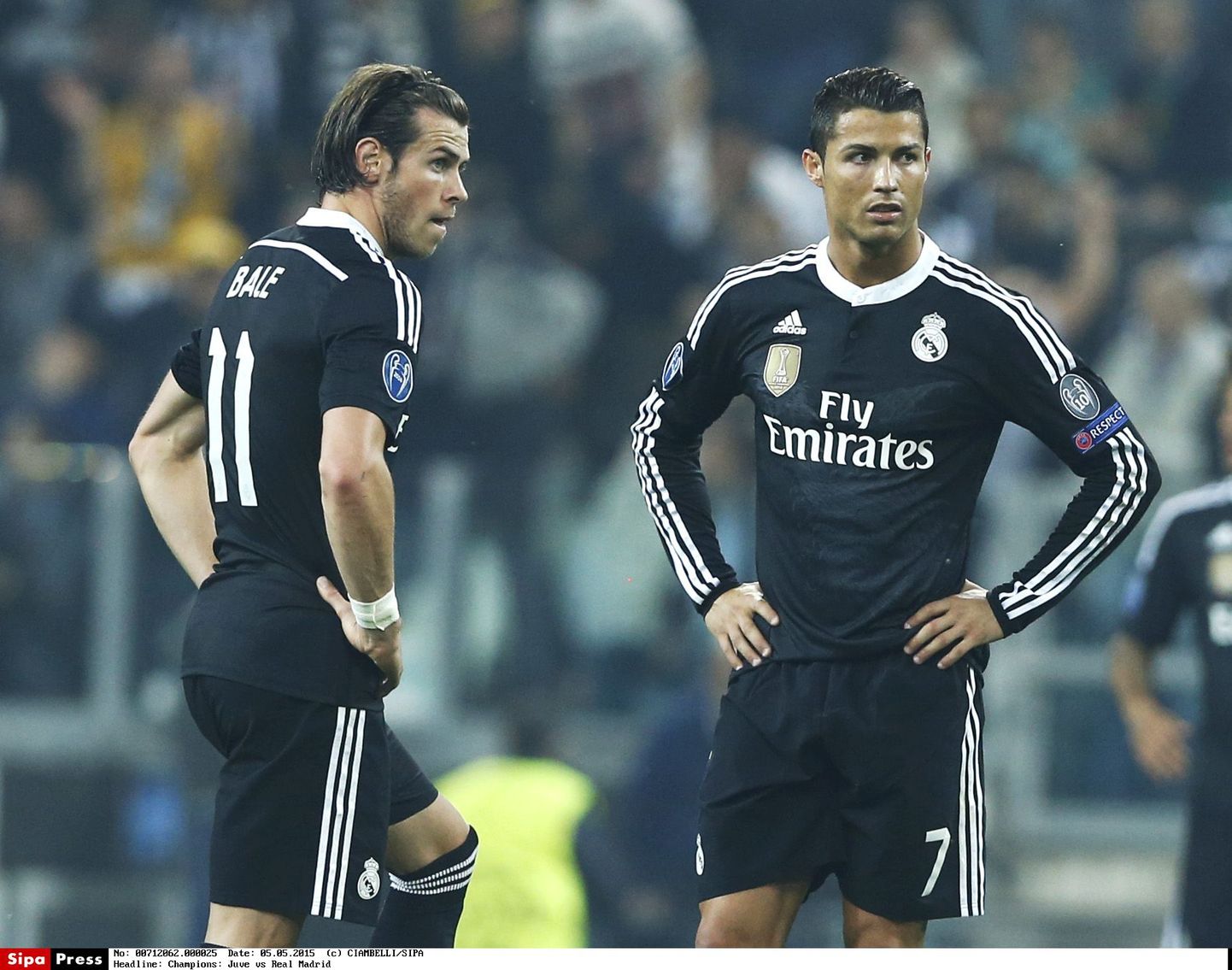 Cristiano Ronaldo ja Gareth Bale (paremal) eilsel kohtumisel.